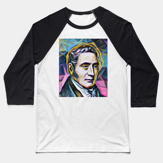 George Stephenson Portrait | George Stephenson Artwork 10 Baseball T-Shirt by JustLit